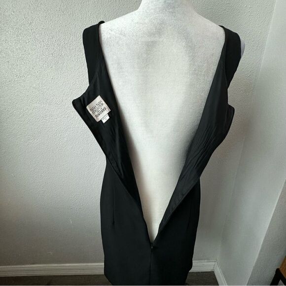 Nah Nah Vintage Little Black Dress Beaded SZ 8 - Picture 10 of 14